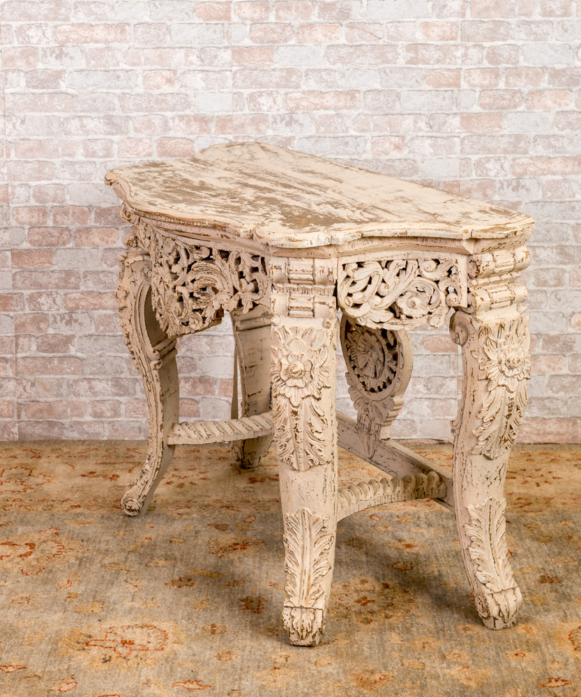 Rococo style wooden console