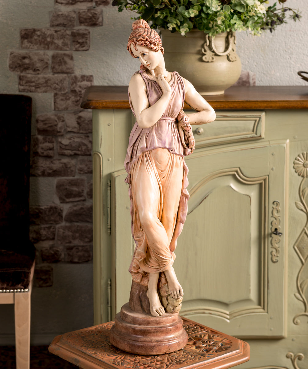 Polychrome ceramic sculpture