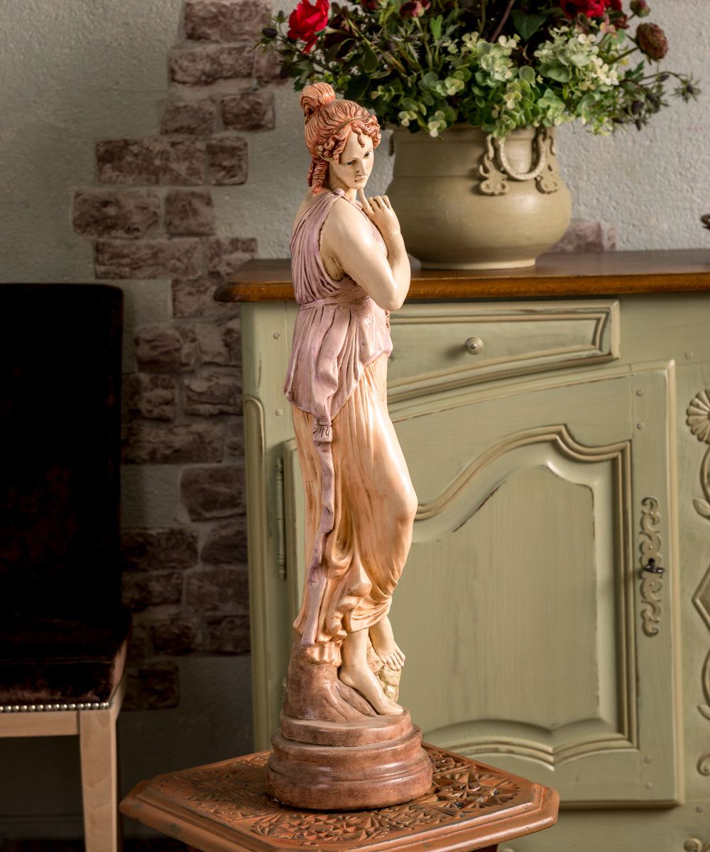 Polychrome ceramic sculpture