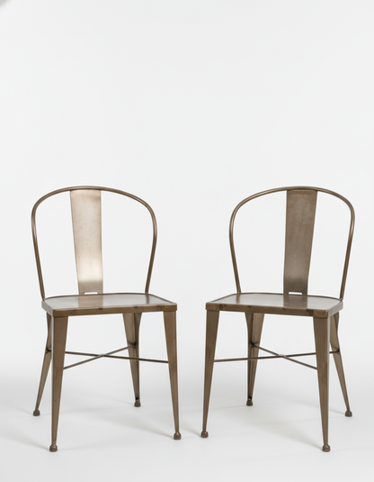 Pair of industrial chairs, Tolix design