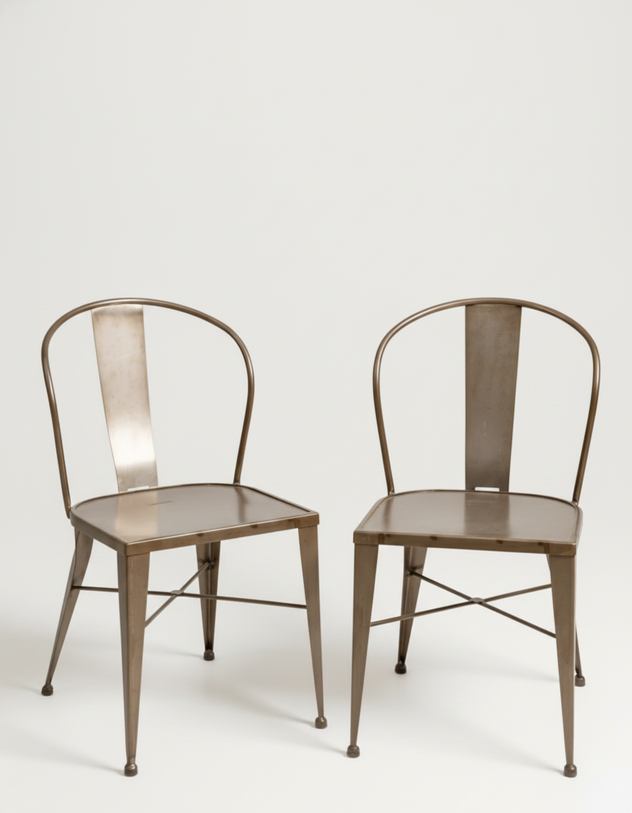 Pair of industrial chairs, Tolix design