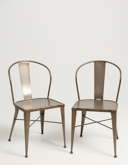 Pair of industrial chairs, Tolix design