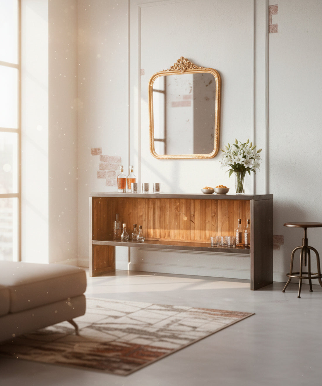 Mueble mostrador industrial