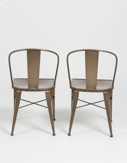 Pair of industrial chairs, Tolix design