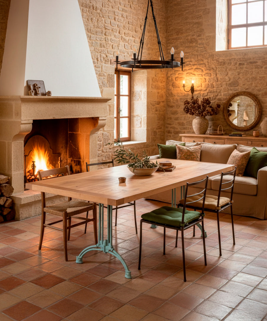 Algarve industrial dining table