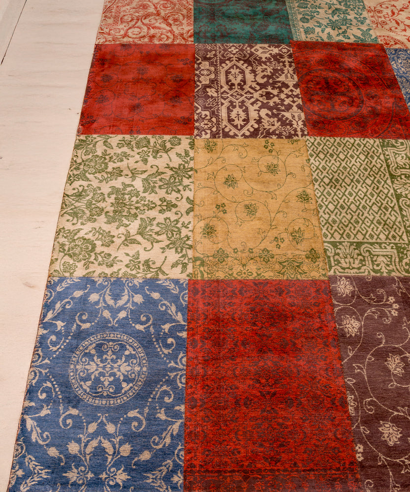 Alfombra patchwork vintage