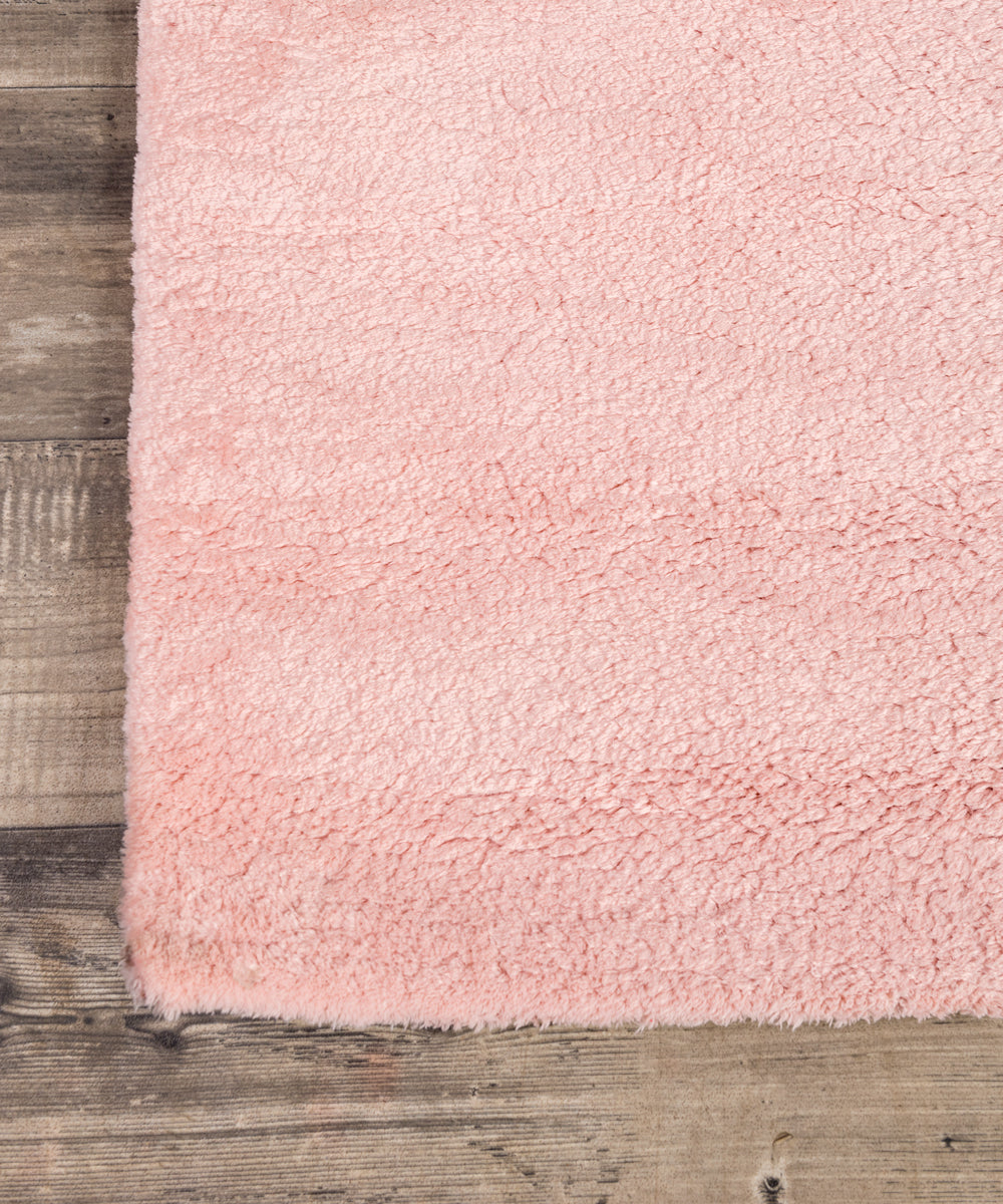 Pink wool rug