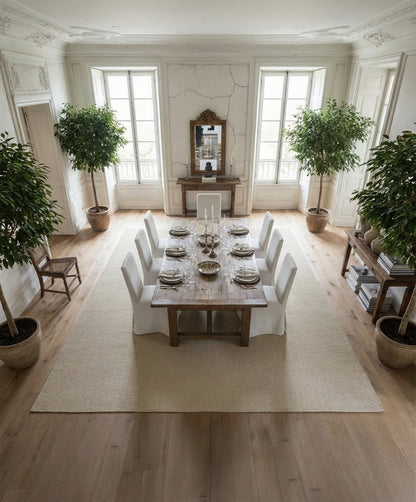 Alfombra de sisal de gran tamaño