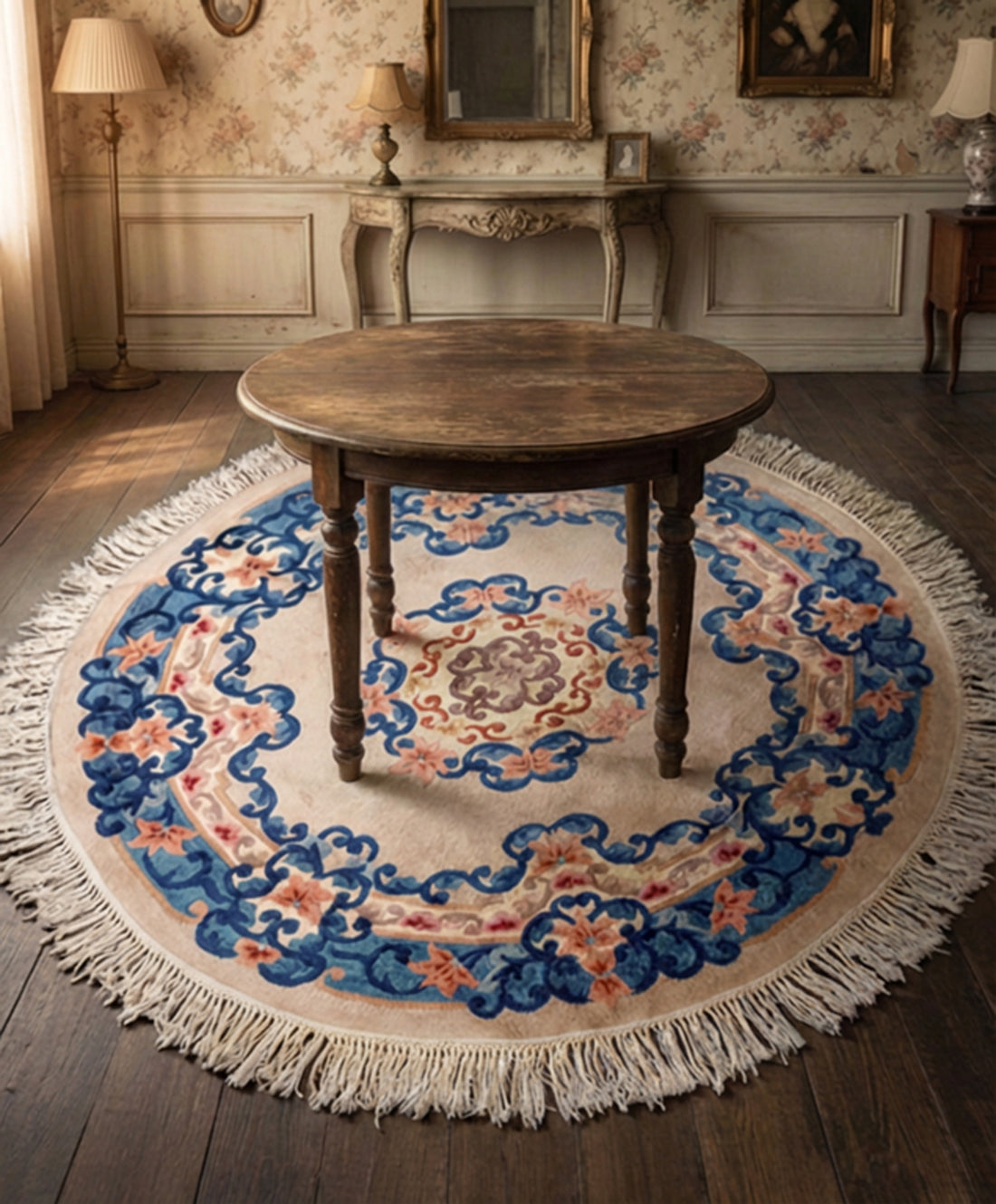 Chinese round carpet