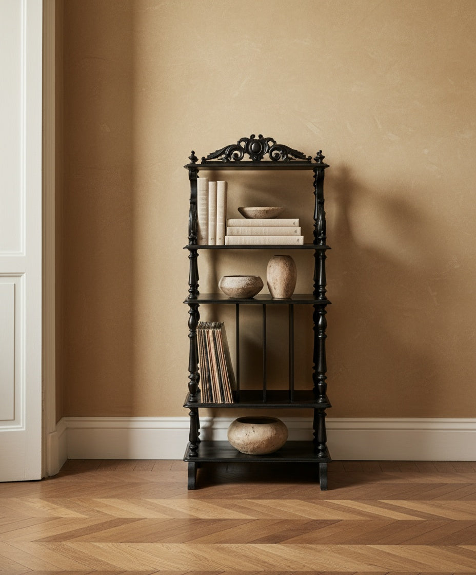 Mueble estantería abierto estilo Napoleón III