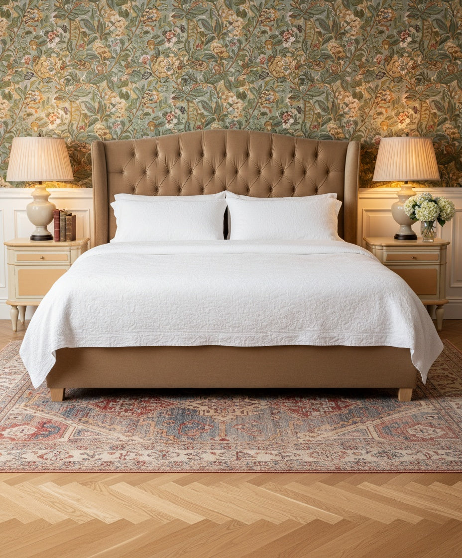 Pareja de mesitas de noche vintage Aube