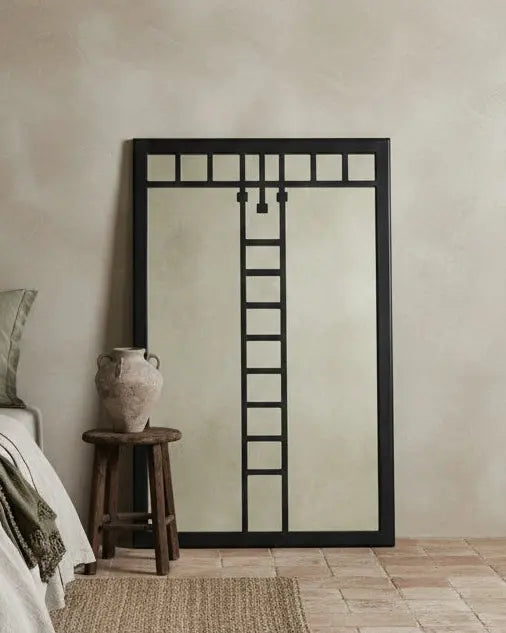 Espejo industrial con cuarterones Antique arte y decoracion