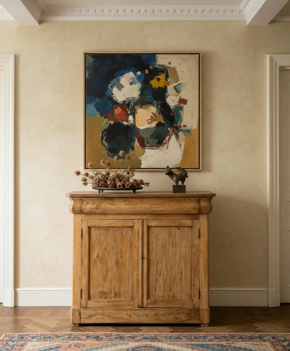 Antique wooden buffet sideboard, 19th century