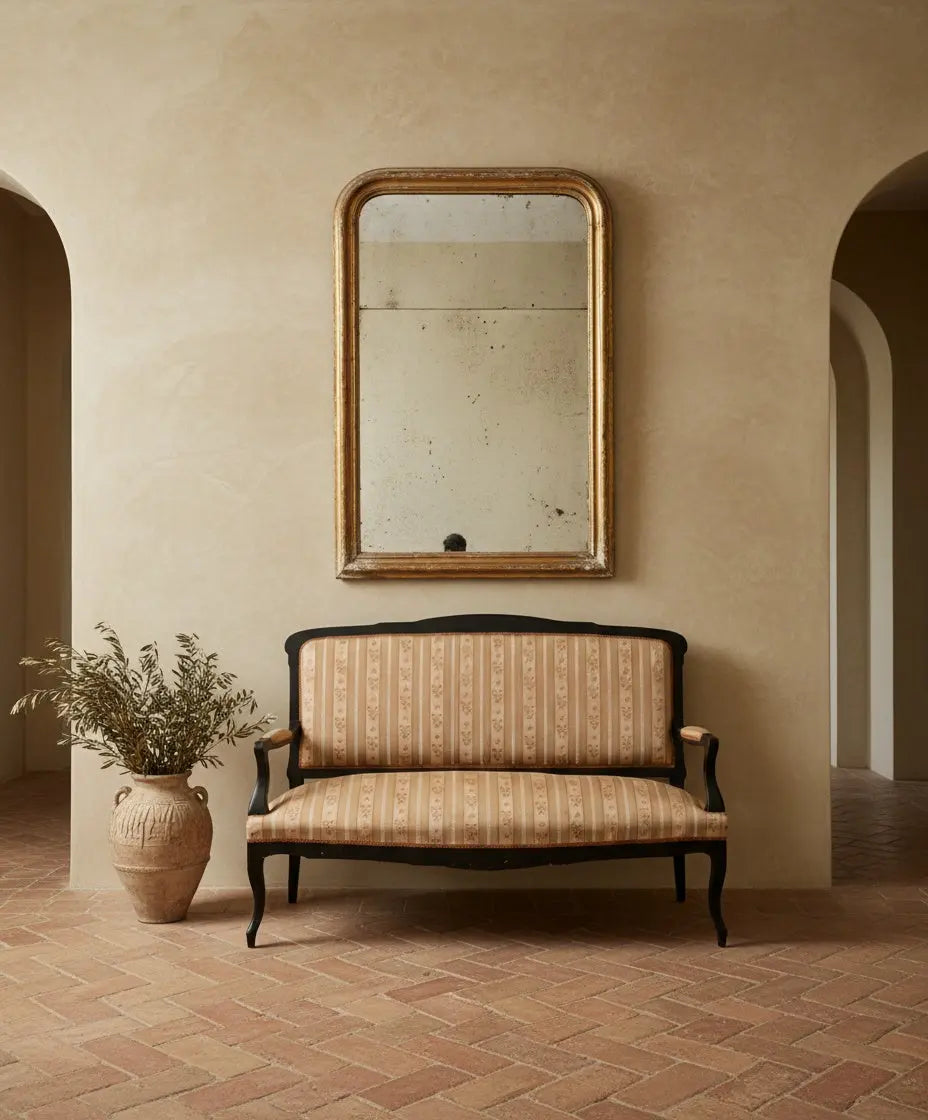 Sofá de dos plaza de estilo isabelino