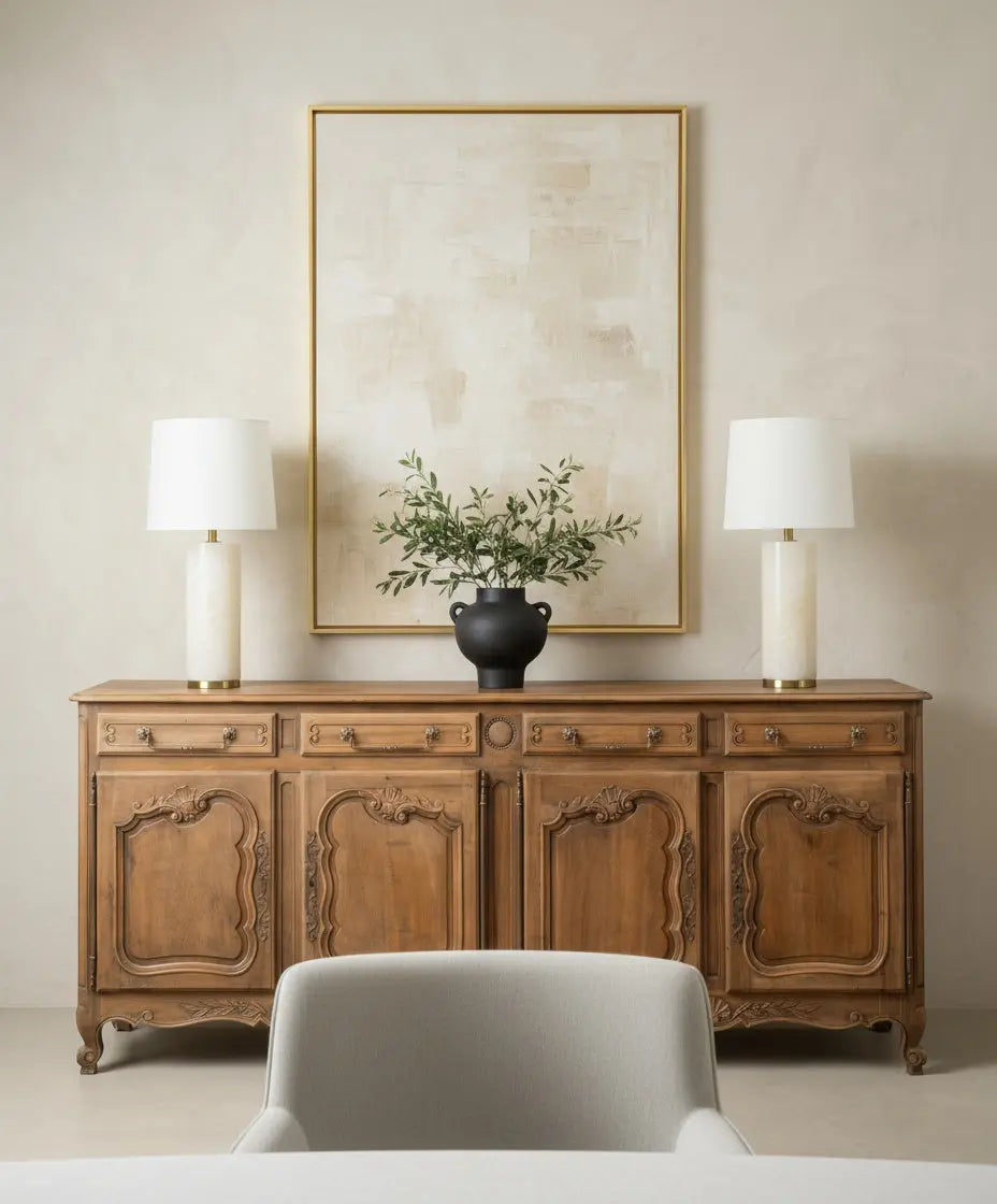 Gran aparador enfilade estilo provenzal en madera lavada