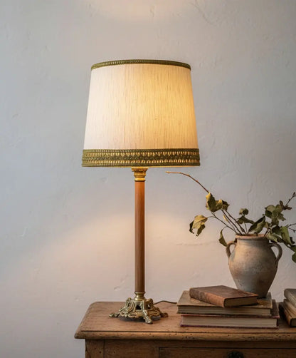 Lámpara mesa antigua Parchemin Antique arte y decoracion