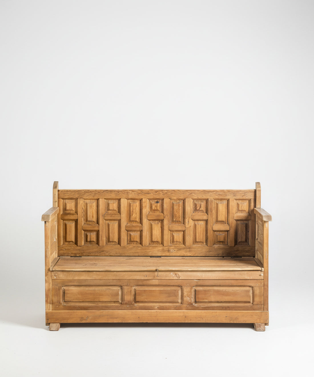 Banco escaño rústico de madera