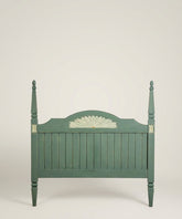 cabecero de madera vista frontal
