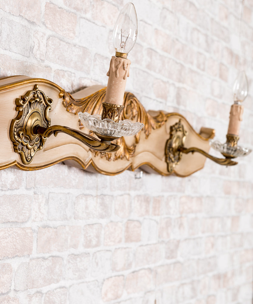 Antique Marseille wall light