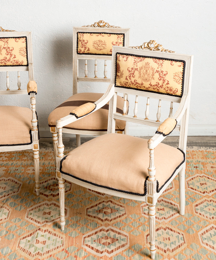 Set of Louis XVI armchairs and chairs