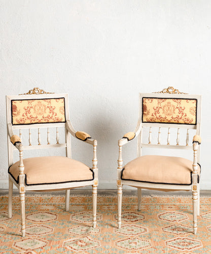 Set of Louis XVI armchairs and chairs