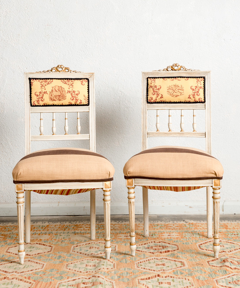 Set of Louis XVI armchairs and chairs