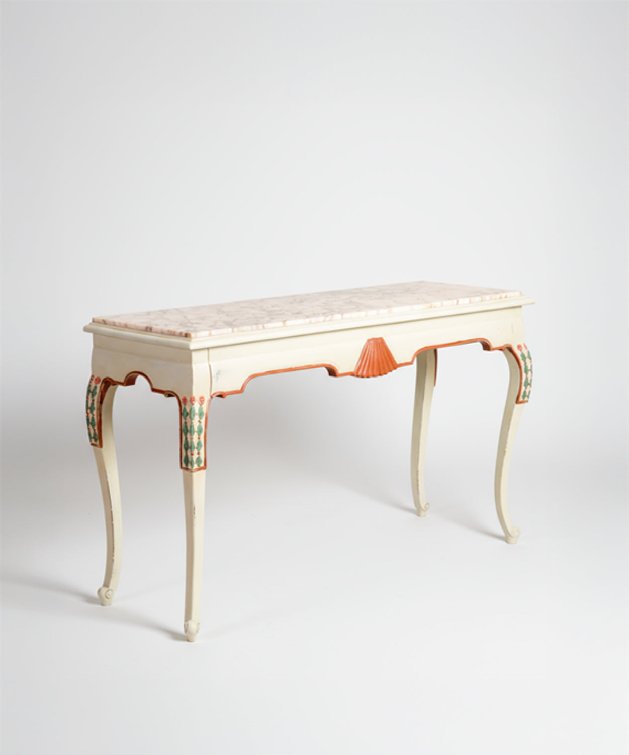 Consola antigua con mármol Vittoria