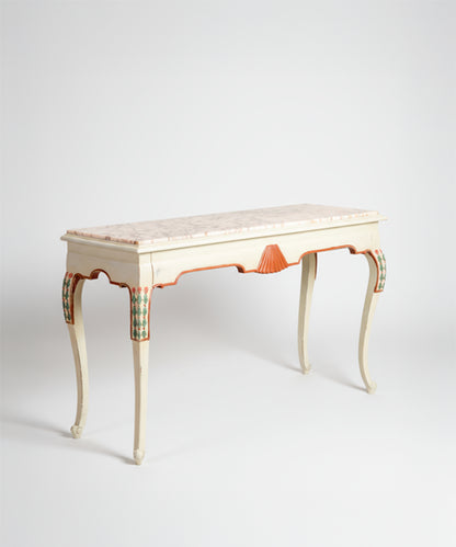 Consola antigua con mármol Vittoria