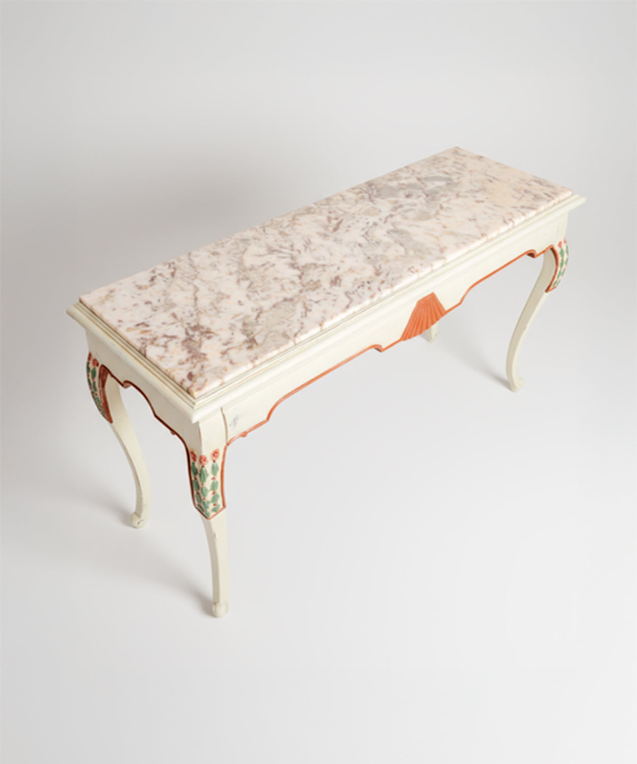 Consola antigua con mármol Vittoria