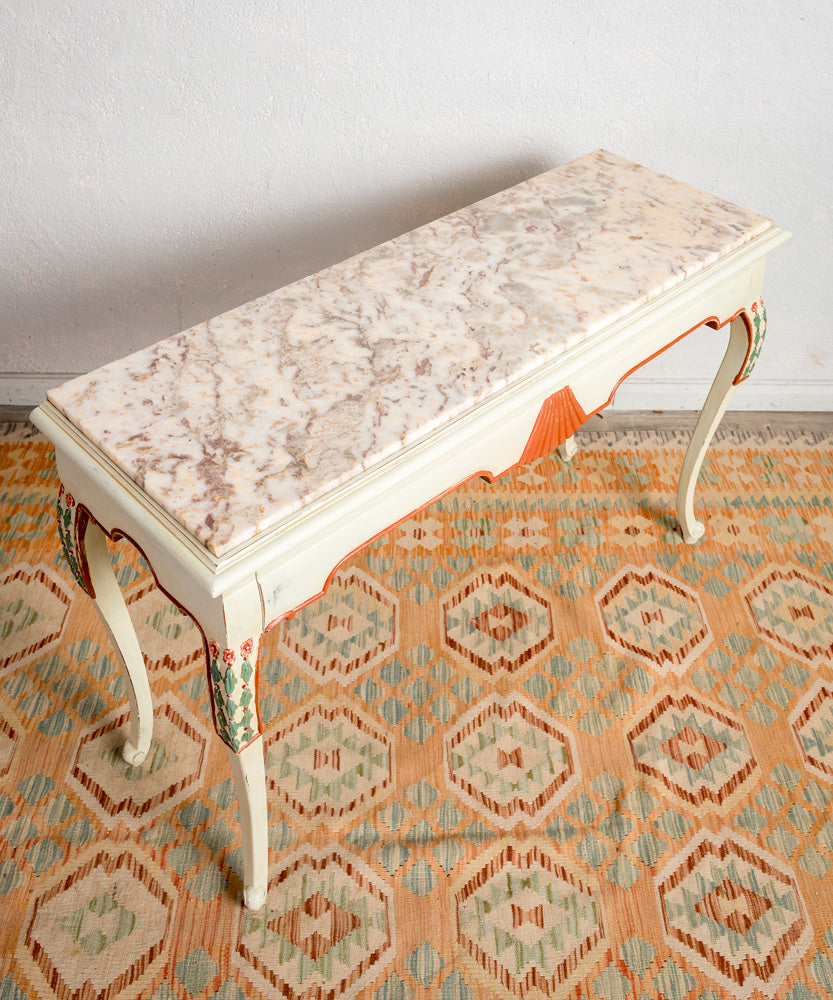 Antique console with Vittoria marble