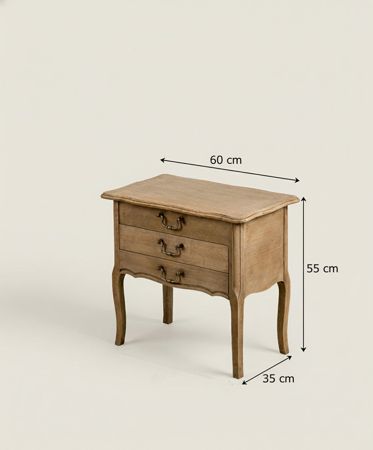 Costurero de madera de roble