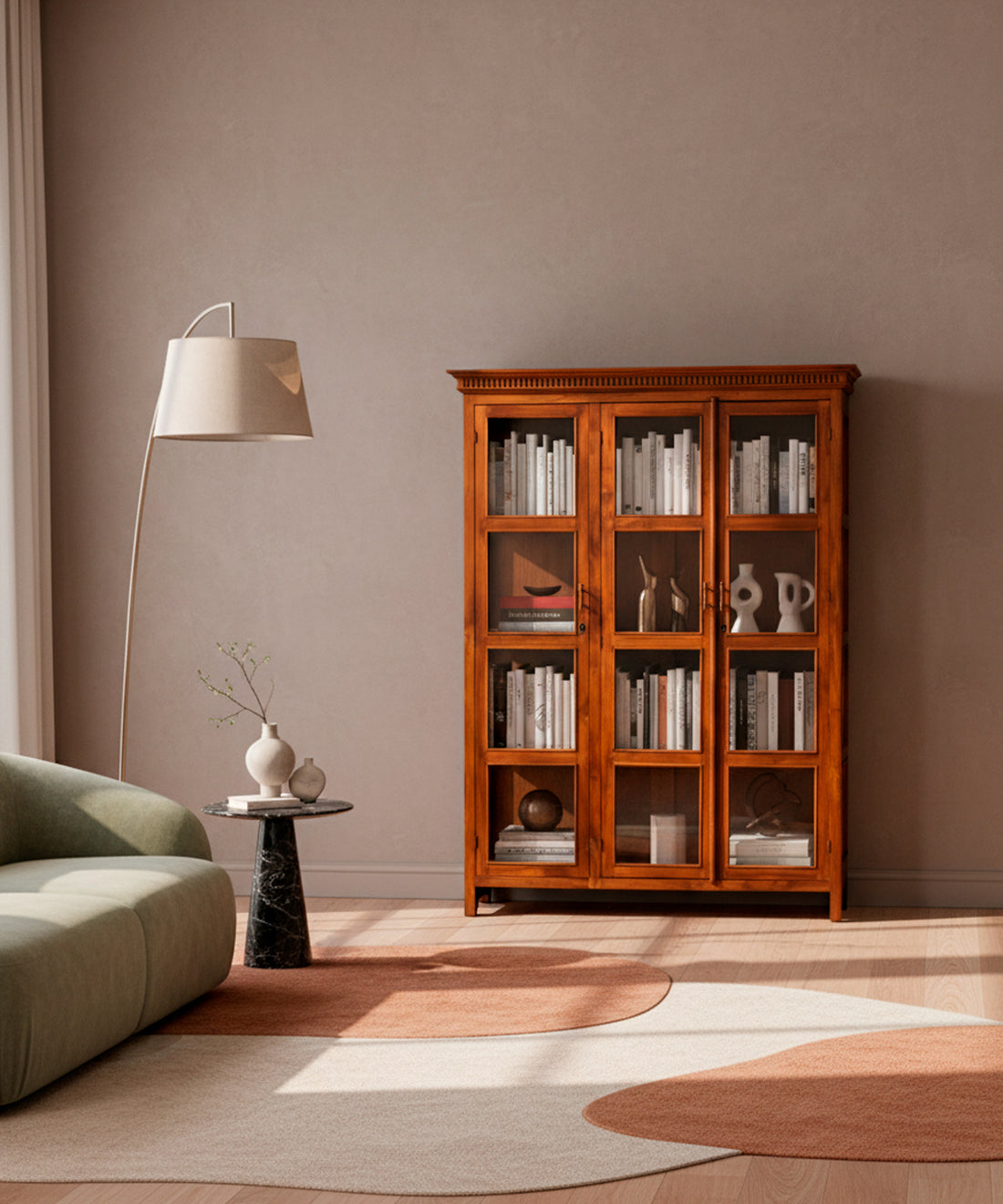 Vitrina de madera Oxford