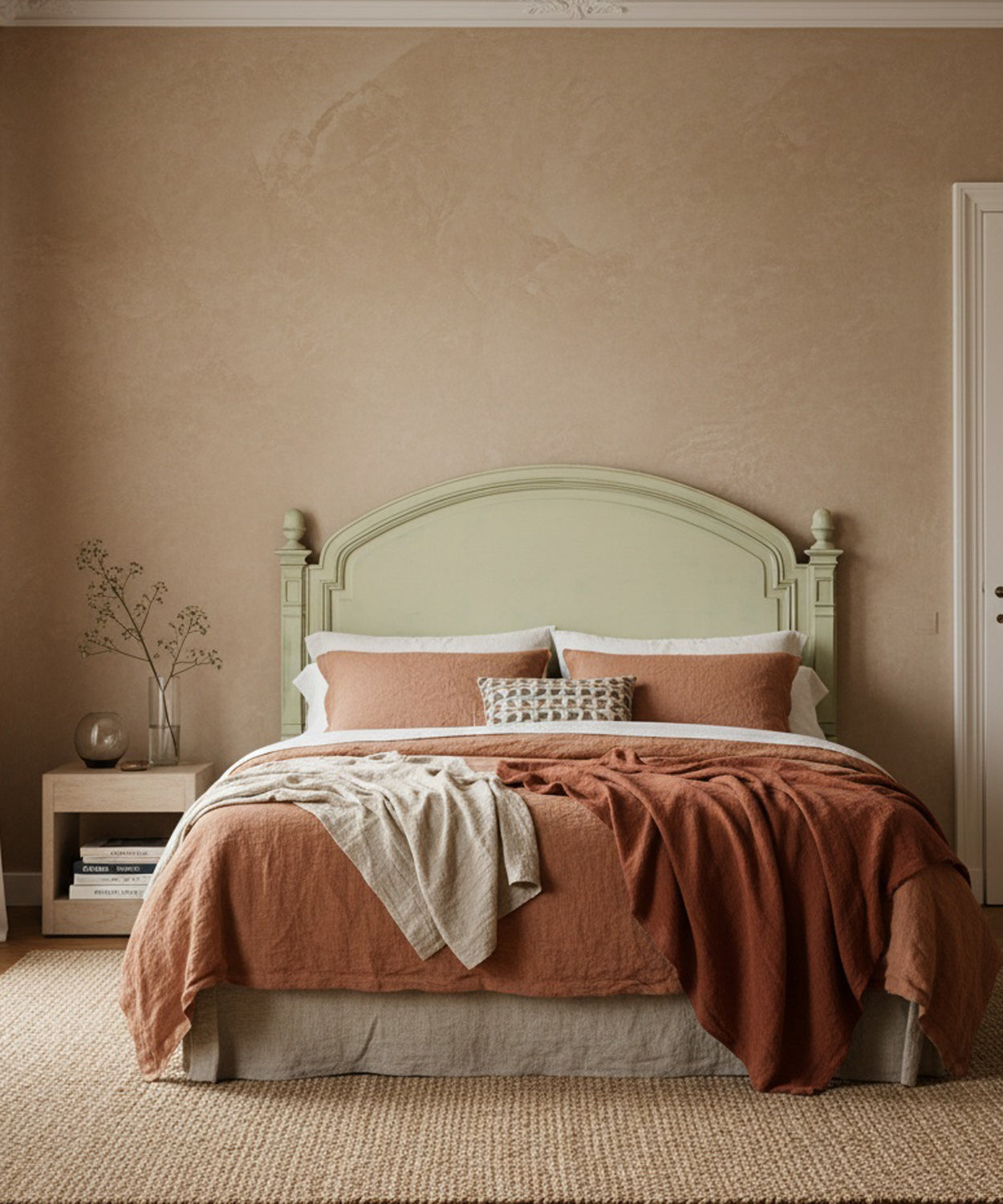 Cabecero de madera de estilo provenzal