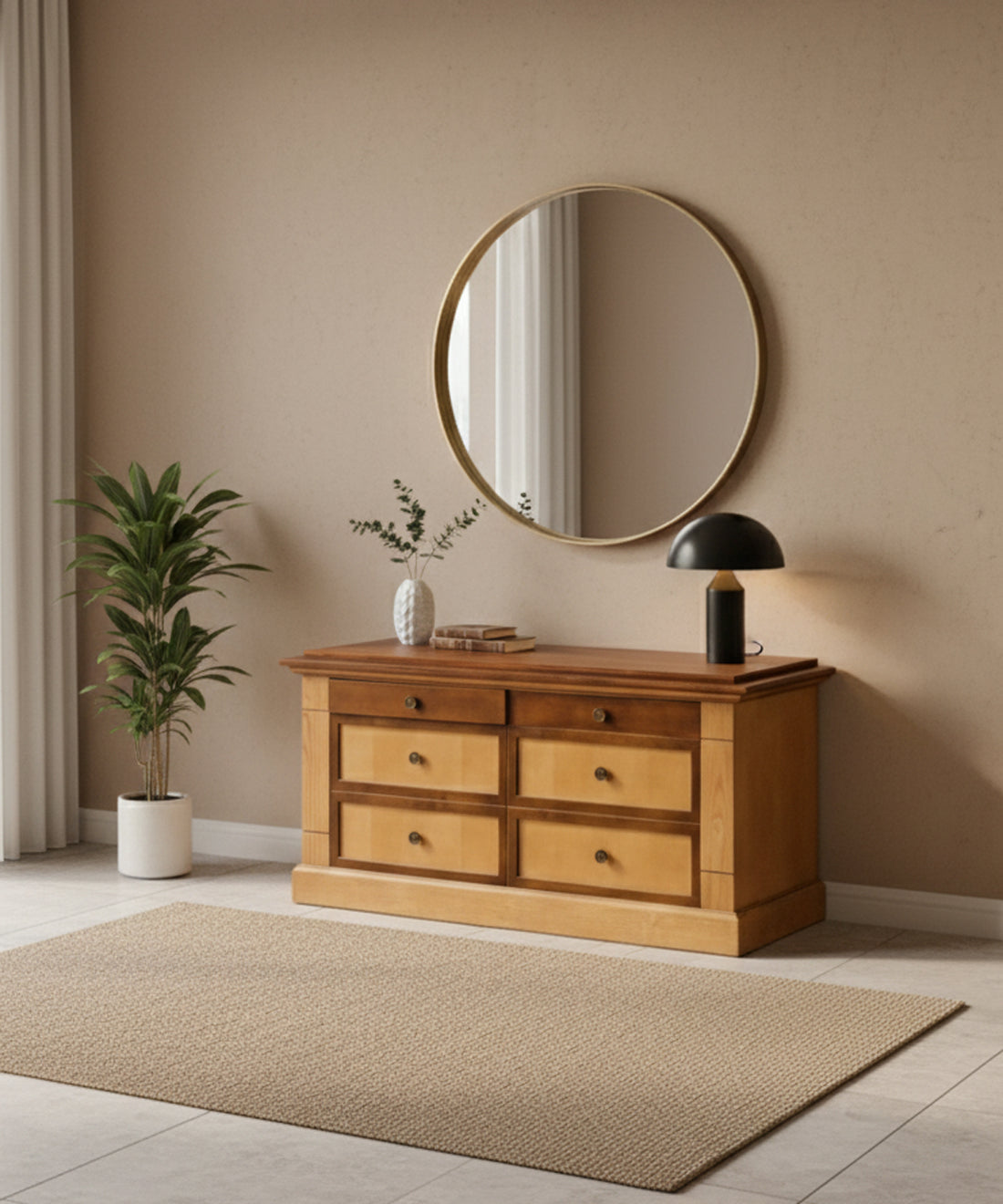 Mueble auxiliar de roble Mateo