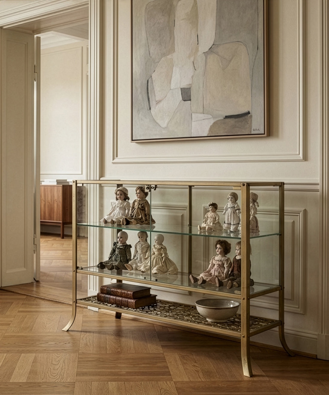 Vitrina de metal vintage