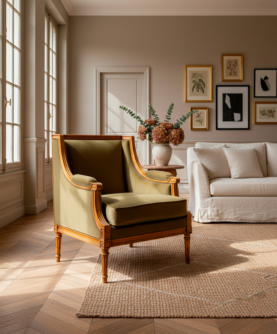 Sillón de estilo Luis XVI