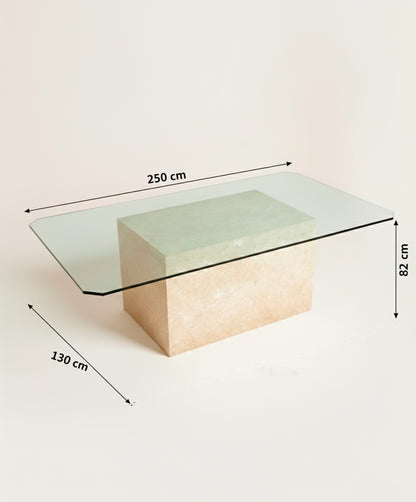 Mesa isla de mármol