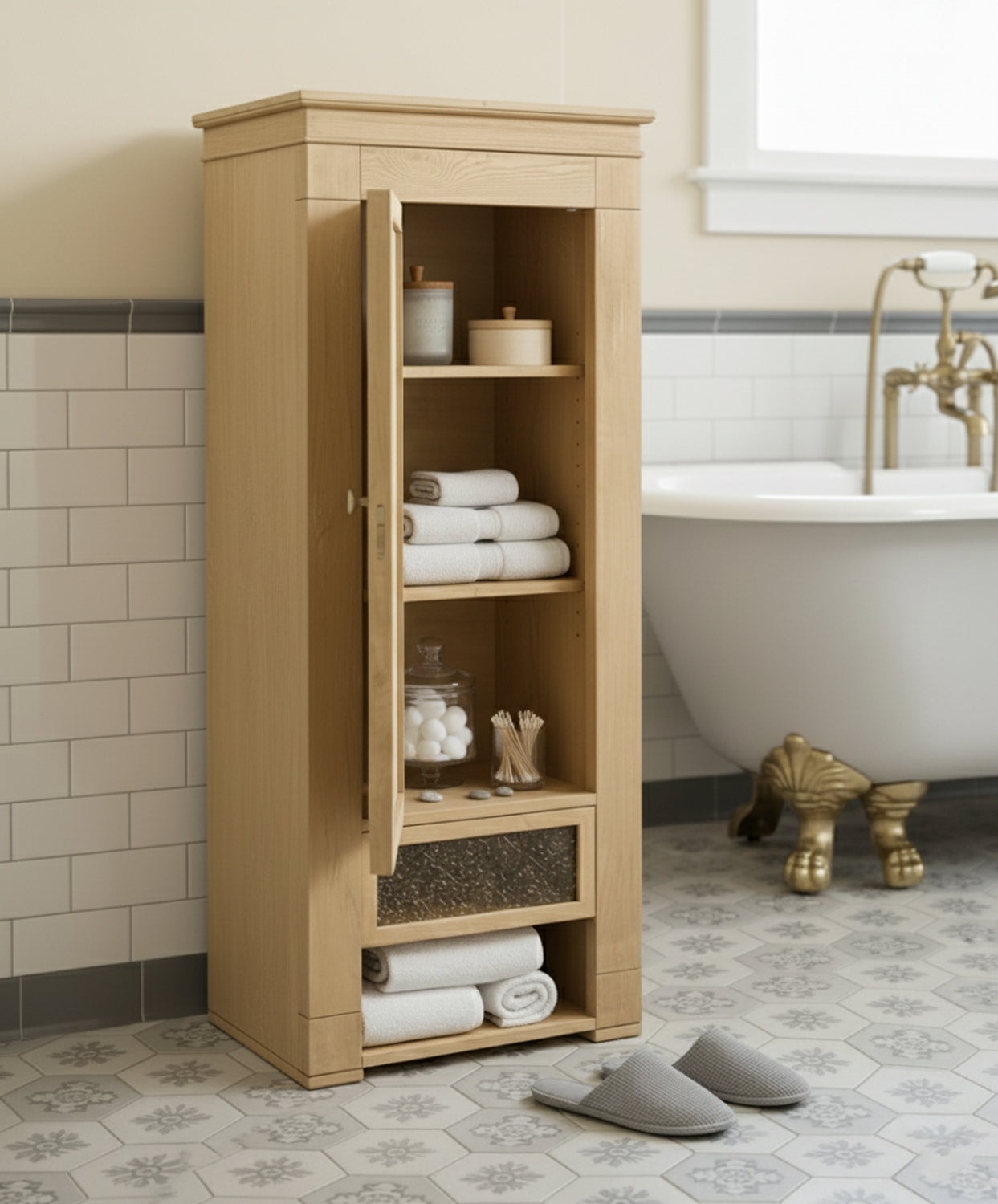 Mueble auxiliar con espejo