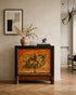 Aparador chino antiguo pintado a mano en recibidor contemporáneo — Antique Arte y Decoración