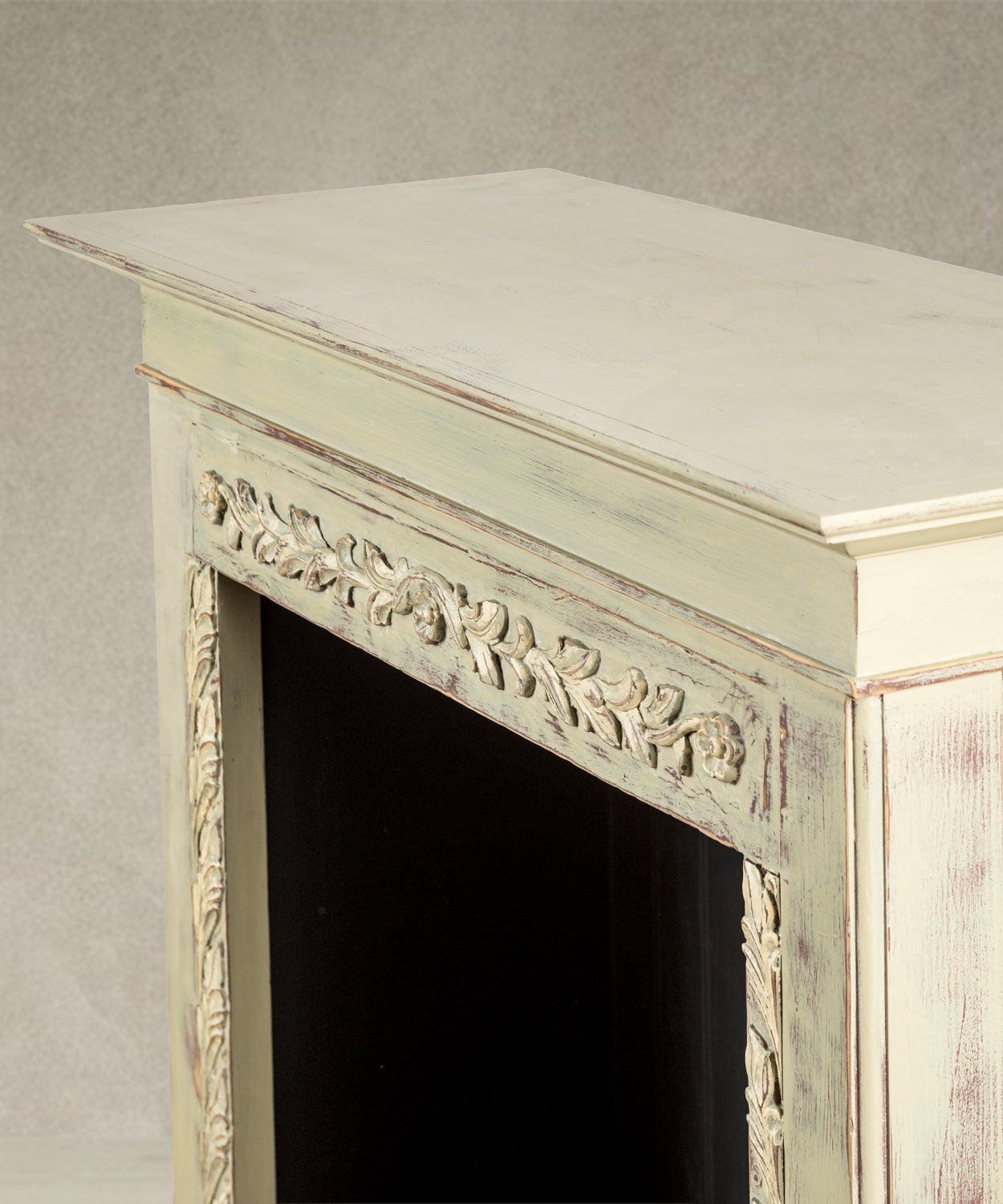 Chimenea decorativa de madera