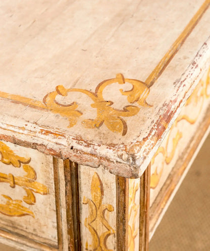 Consola antigua policromada de estilo Luis XVI Antique arte y decoracion