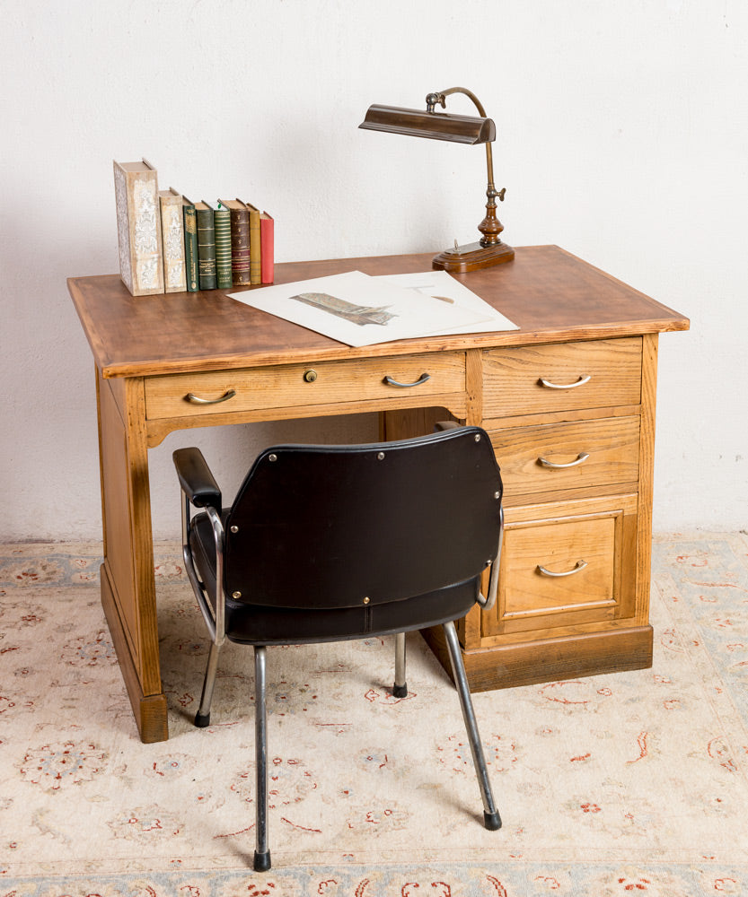 Antique Belchite Oak Desk