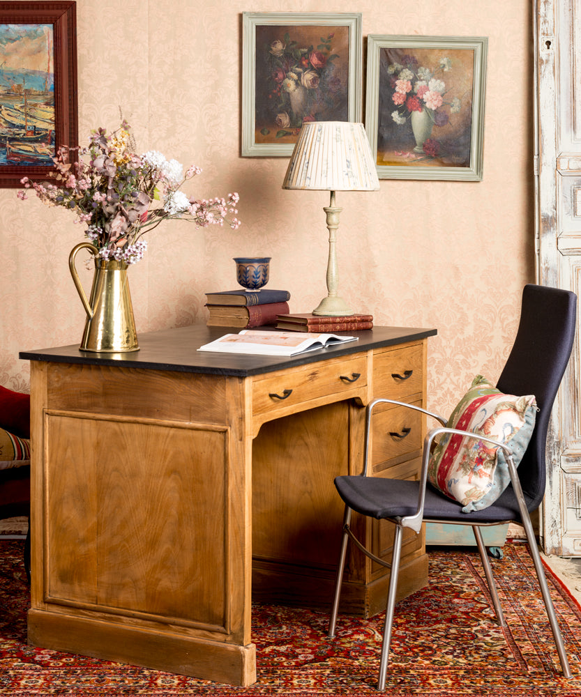 Antique Belchite Oak Desk