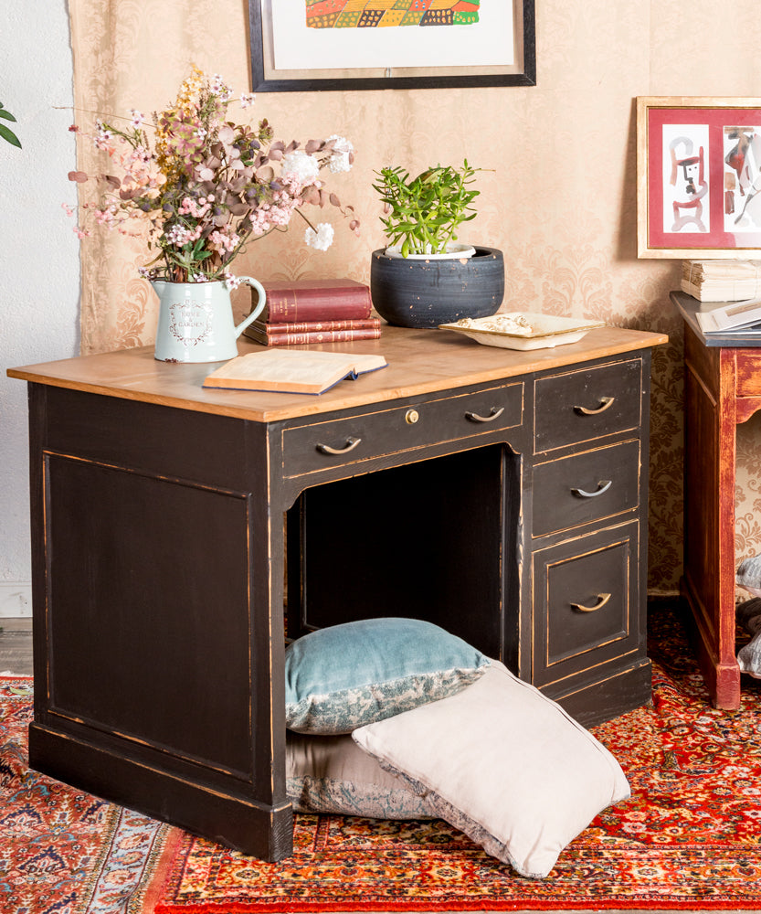 Antique Belchite Oak Desk