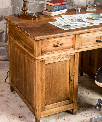Antique Daroca Oak Desk