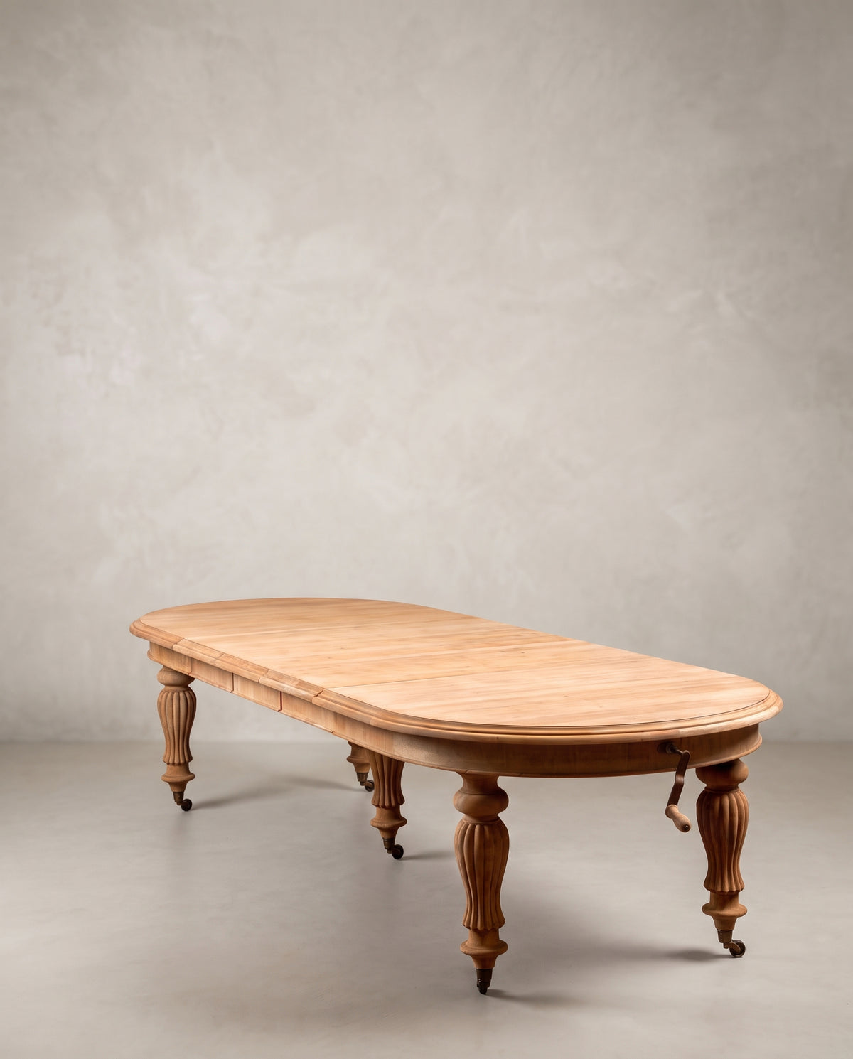 Mesa de Comedor Extensible de Caoba con Manivela | Estilo Victoriano, hasta 386 cm