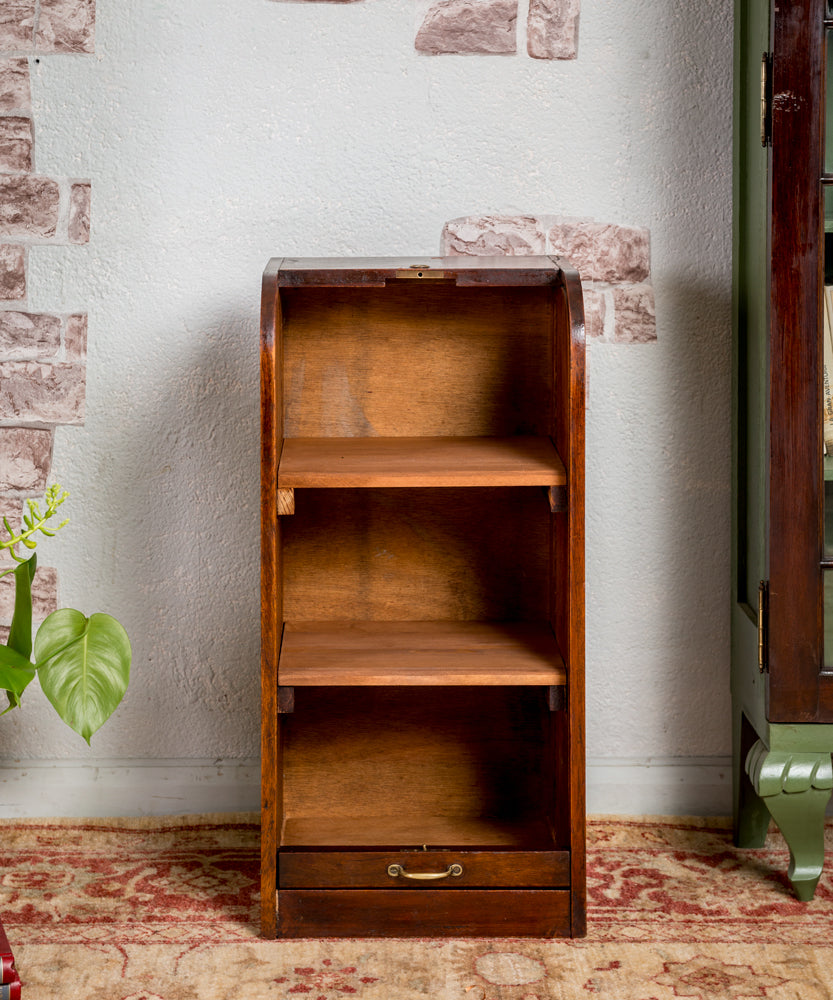 Antique rolling filing cabinet