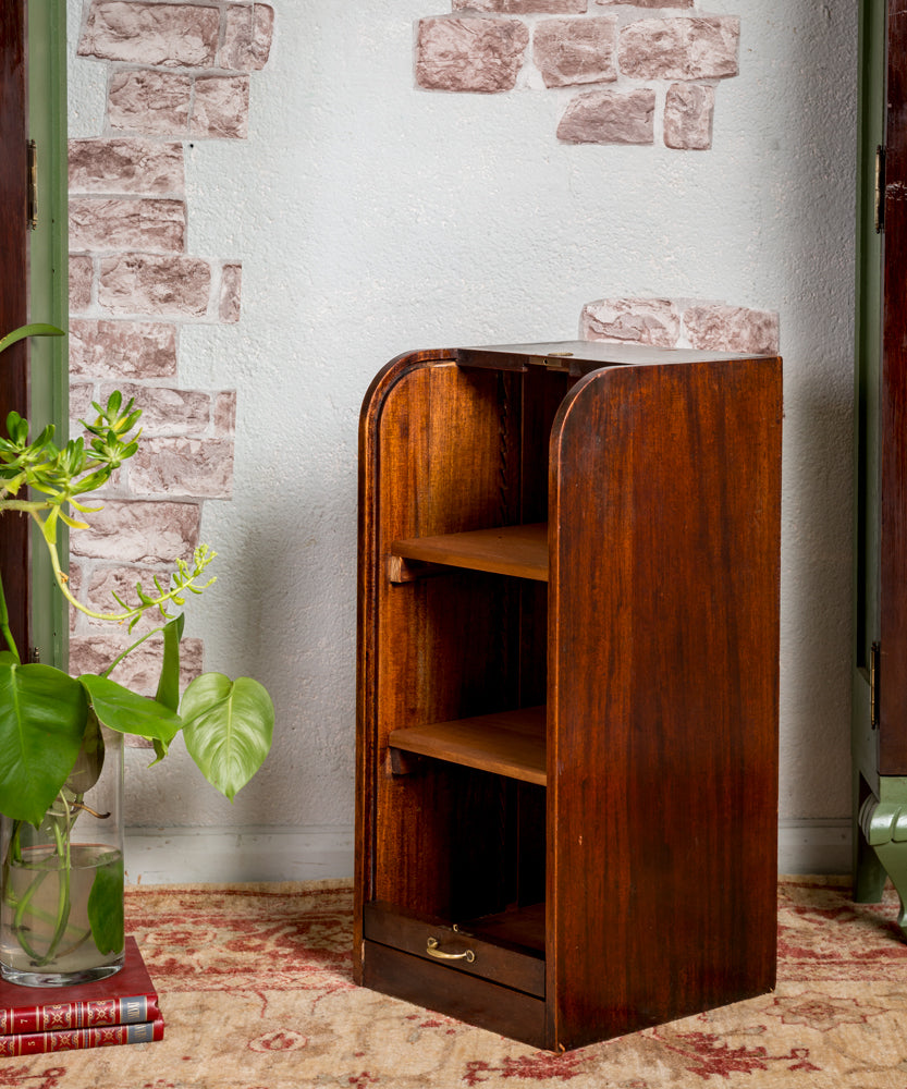 Antique rolling filing cabinet