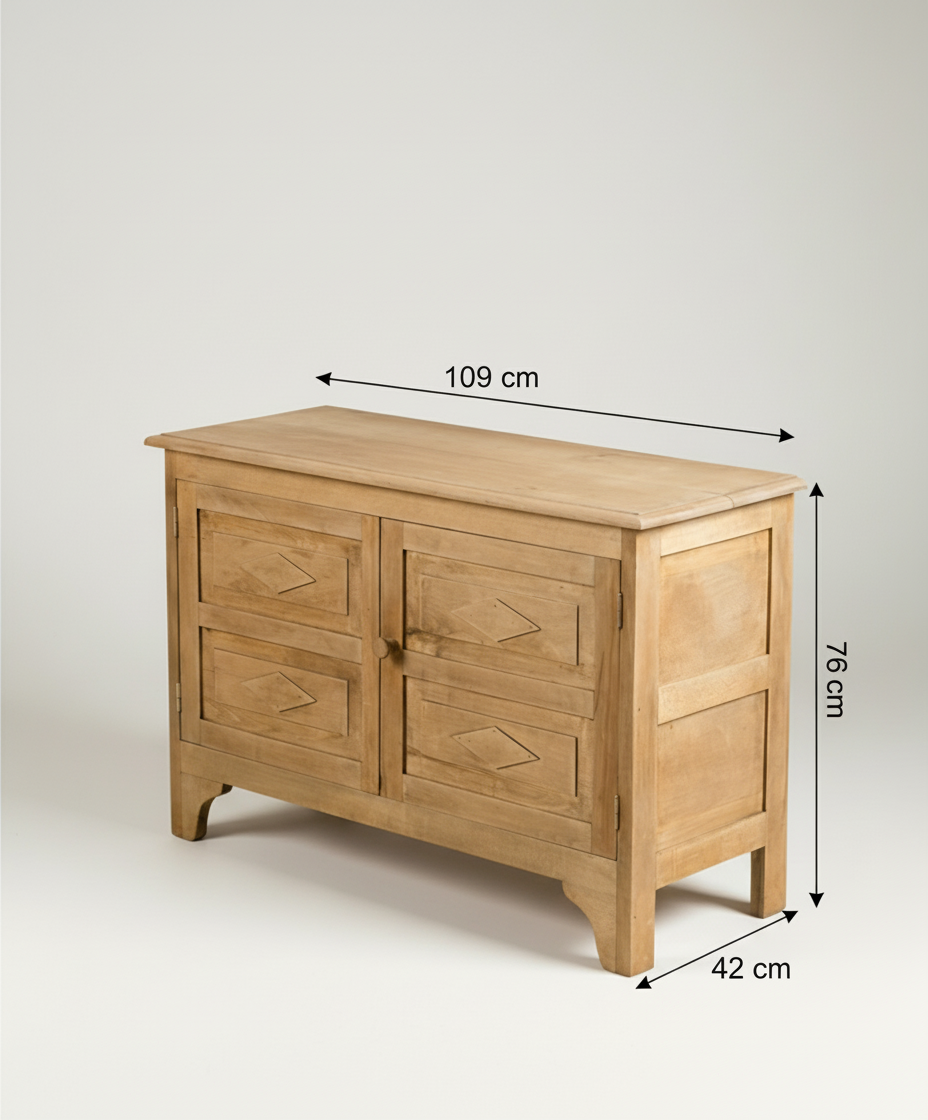 Aparador de madera de estilo rústico
