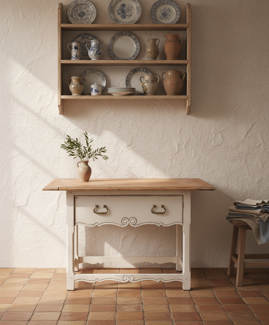 Mesa auxiliar antigua La Encinilla